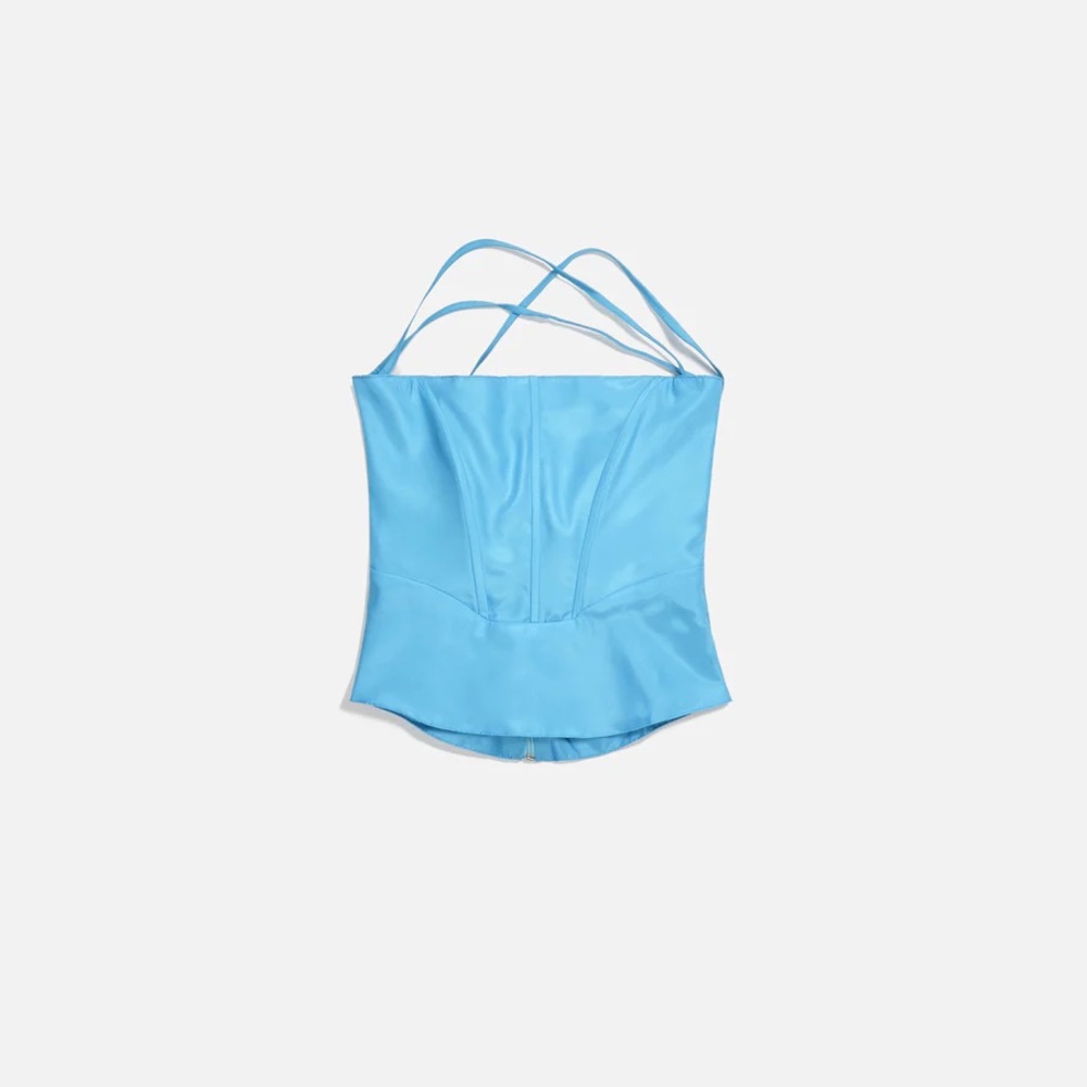 Danielle Guizio satin tie corset